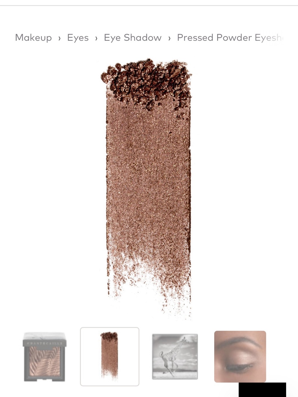 Chantecaille Metallic Copper Leaf-Embossed Eye Shadow - Picture 2 of 4